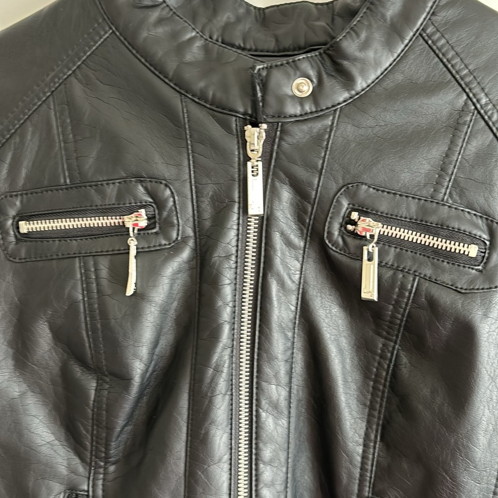 Black Biker Jacket - Picture 3 of 8